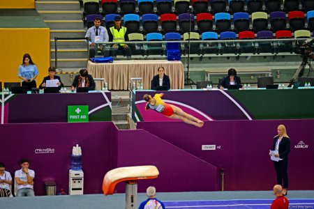 "EYOF Bakı 2019": Milli Gimnastika Arenasında idman gimnastikası üzrə yarışların 2-ci günü başlayıb