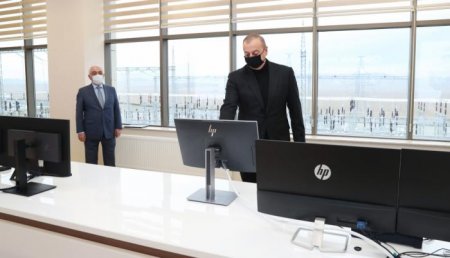 Prezident İlham Əliyev “Qobu” Enerji Qovşağının açılışında iştirak edib