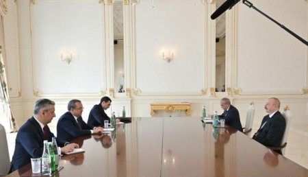 Prezident İlham Əliyev Slovakiya parlamentinin sədrini qəbul edib