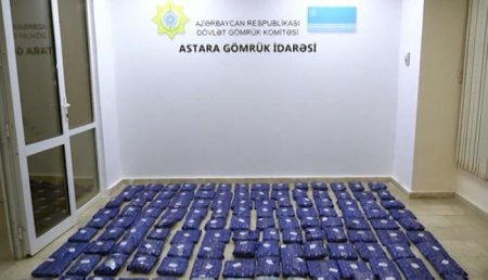 İrandan Rusiyaya aparılan alma yüklü avtomobildə külli miqdarda narkotik aşkarlanıb