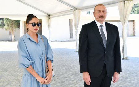 Prezidentlə xanımı Murovdağ tunelinin texniki açılışını ediblər