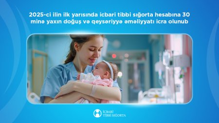 İlin ilk yarısında icbari tibbi sığorta hesabına 30 minə yaxın doğuş icra olunub İlin ilk yarısında icbari tibbi sığorta hesabına 30 minə yaxın doğuş icra olunub