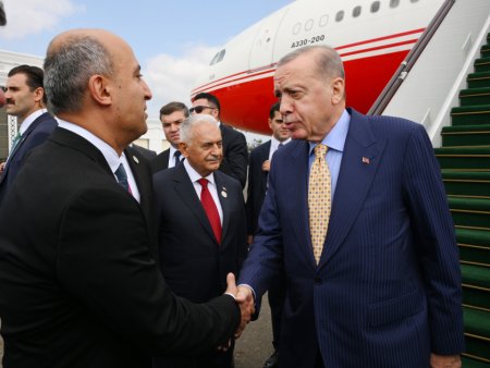 Ərdoğan Azərbaycana səfərə gəlib