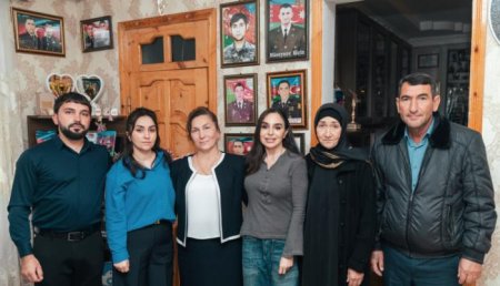 Leyla Əliyeva Mingəçevirdə şəhid ailəsini ziyarət edib, bir sıra sosial müəssisələrlə tanış olub