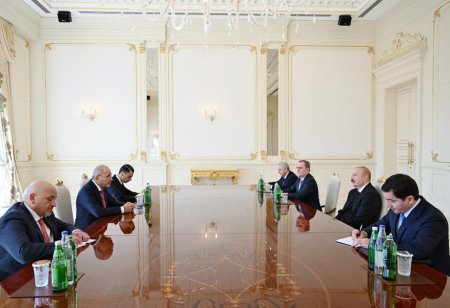 Prezident İlham Əliyev İordaniya Baş nazirinin müavini, xarici işlər və mühacir məsələləri nazirini qəbul edib - (Foto)