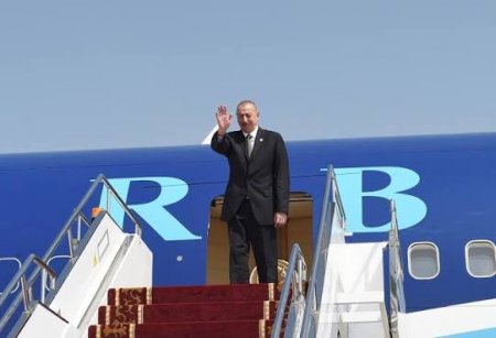 İlham Əliyev Qırğızıstanda səfərdədir