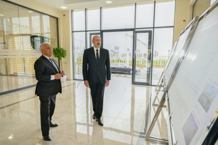 Prezident yarımstansiyanın açılışında - FOTOLAR